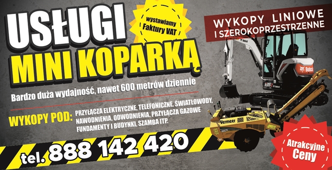 USŁUGI KOPARKĄ ŁAŃCUCHOWĄ